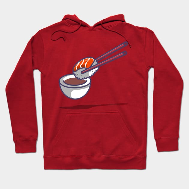 sashimi and sauce Hoodie by fflat hds